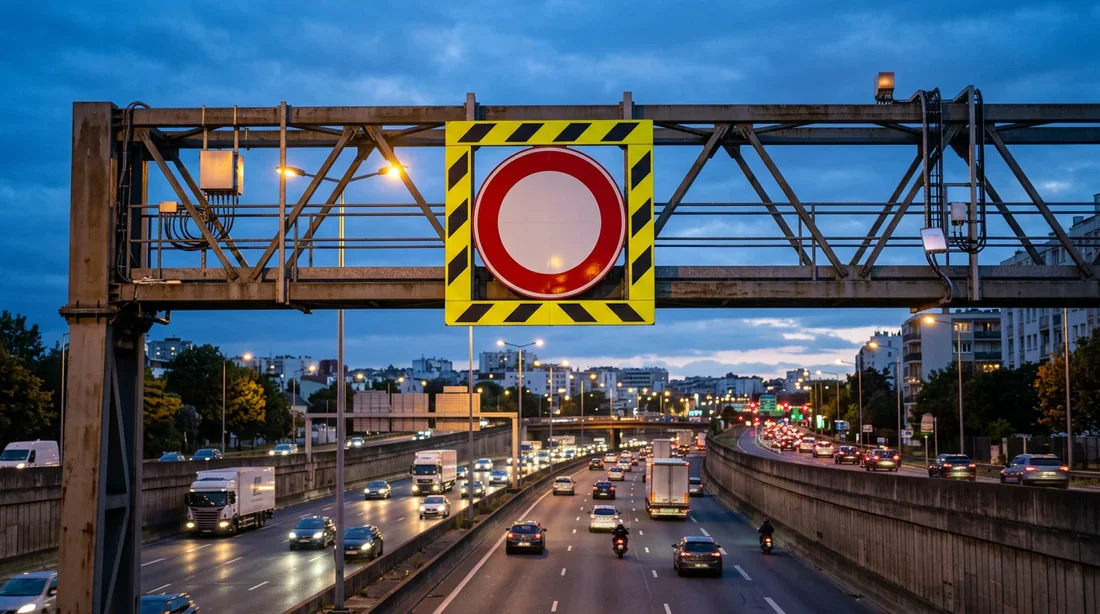 Infrastructure de l'A86 et signalisation routière
