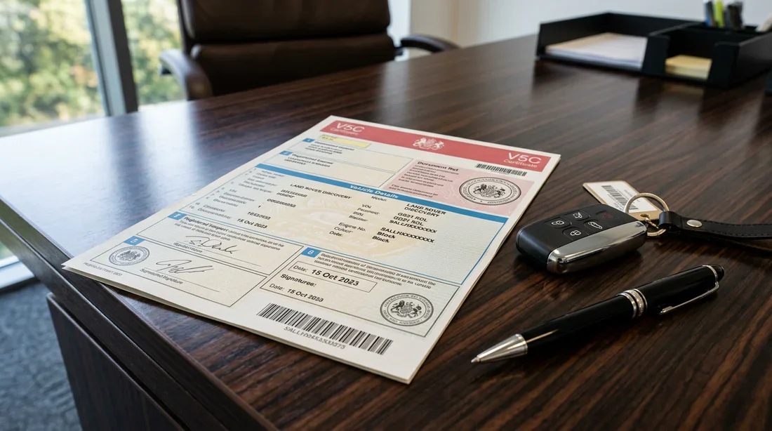 Certificat d'immatriculation carte grise pour calculer la puissance du véhicule