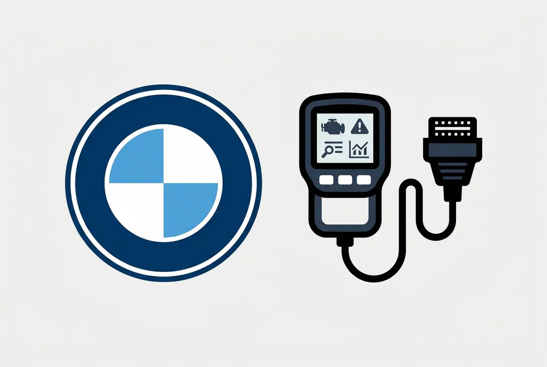 Tableau de bord BMW avec voyant moteur allumé