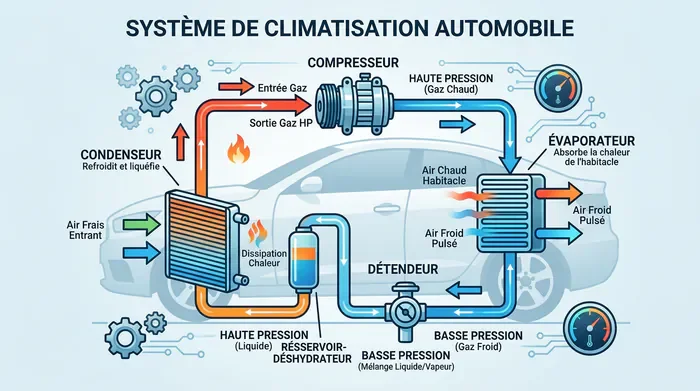 Diagnostic climatisation Dacia Sandero