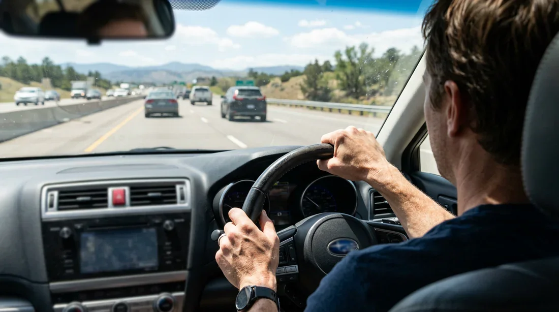 Problèmes de régulateur de vitesse sur autoroute Conducteur frustré au volant sur une autoroute