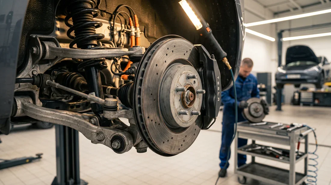 Contrôle des freins et éléments de sécurité pendant la révision Renault