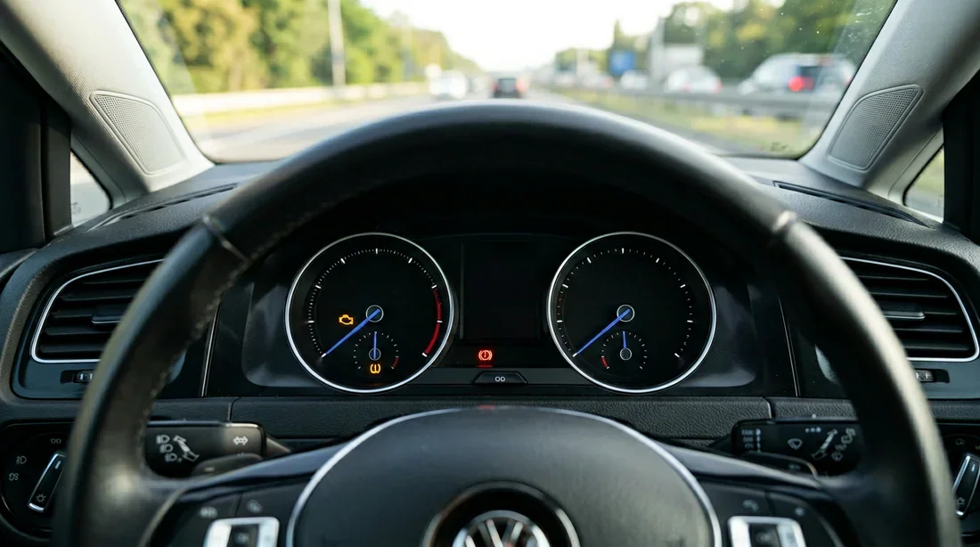 Schéma explicatif des étapes pour réinitialiser les voyants d'une voiture