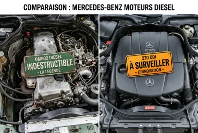 Comparaison moteurs diesel Mercedes entre un moteur indestructible et un moteur à surveiller