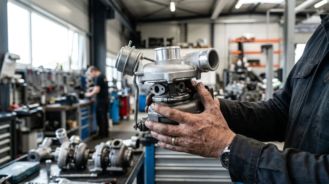 Remplacement du turbo Installation d'un nouveau turbo sur un véhicule utilitaire