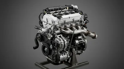 Moteur Renault 1.6 16v K4M essence en gros plan