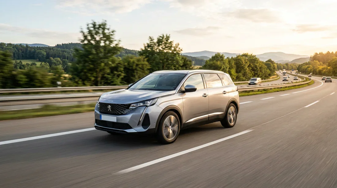 Versions fiables du Peugeot 5008 Peugeot 5008 roulant en toute sécurité sur autoroute