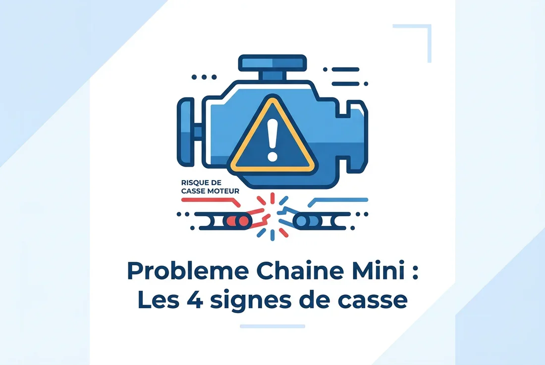 Vue rapprochée d'une chaîne de distribution de moteur automobile