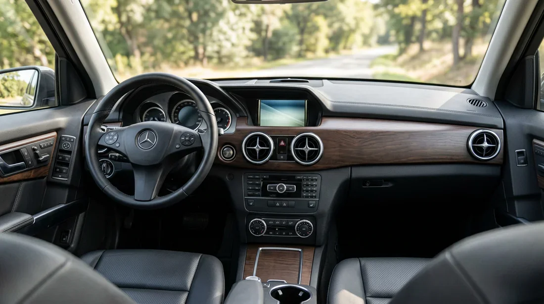 Habitacle et tableau de bord du Mercedes GLK Phase 2