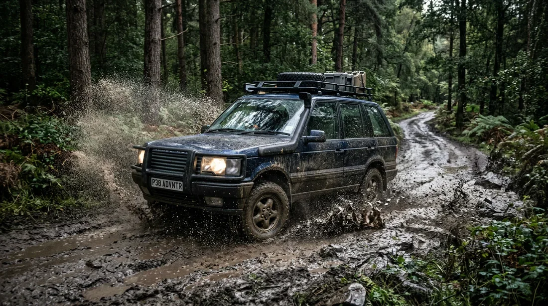 Range Rover P38 en situation de tout-terrain