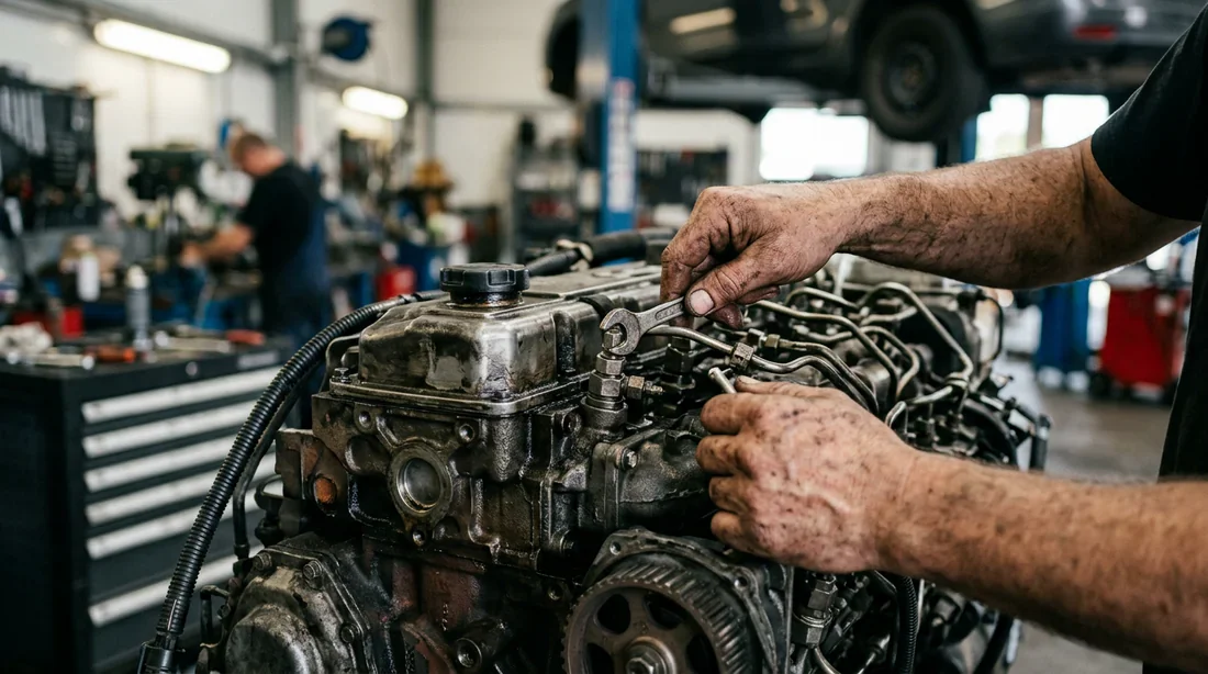 Photo de présentation Mercedes-Benz Vito 115 CDI Vue 3/4 avant d'un Mercedes-Benz Vito 115 CDI stationné en ville